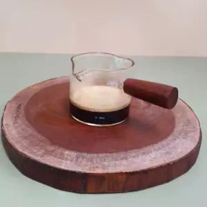 우드 핸들 양방향 에스프레소 유리 글라스 샷잔 75ml 시럽잔 에스프레소잔