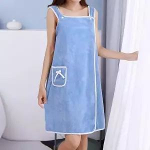 여성 앞치마 원피스 샤워가운 타올 ZYR9+8qdY