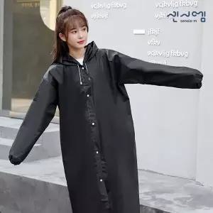 [하프클럽/]캠핑 등산 낚시 고급 EVA 코트 우비 블랙