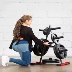 바벨 원판 거치대 가정용 역기