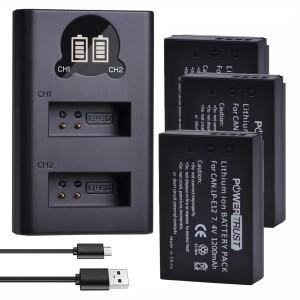캐논 EOS M 50M50 Mark II100DEOS M M10 파워샷 SX70 HS Rebel SL1 Kiss X7 용 LP-E12 배터리/USB 듀얼 충