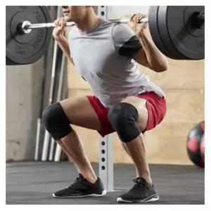 리복 우수한 통기성 무릎 슬리브 보호대 블랙 러닝 구기종목 스포츠용품 배구 관절보호 헬스기구 런닝용