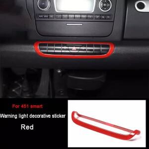자동차 인테리어 튜닝 레드  계기판 장식 프레임 스마트 451 포투 악세사리 스티커