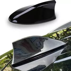 미츠야 샤크 핀 안테나 자동차 장식 상단 장착 더미 루프 에어리어 트렁크 SUV (블랙)