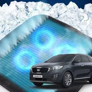 올뉴쏘렌토 호환 차량용 쿨링시트 메쉬 4팬용방석 사무실 여름방석 자동차 의자 아이스 휴대용 용통풍 용자