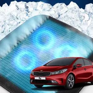 K3 호환 차량용 쿨링시트 메쉬 4팬용방석 사무실 여름방석 자동차 의자 아이스 휴대용 용통풍 용자동차 용