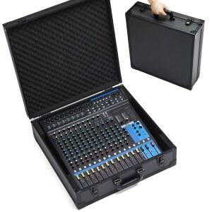 YDEPLVEO 야마하 MG16XU /MG20XU용 믹서 케이스 | Mackie ProFX16V3 / Tascam 모델 16용 EVA 폼 보호 하드 쉘 휴대용 보관 기타 가방 최대 50.5 x 44.2 13.2cm(19.7 17.5 5.2인치) 크기에 적합