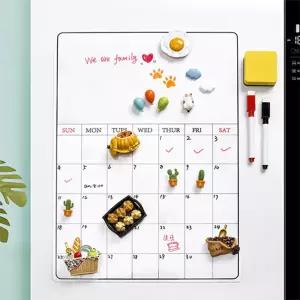 아트필드 자석 화이트보드 달력 스케줄러판 메모 붙이는칠 시트지 매직 한글 학원칠 교구 공부방칠 사무용