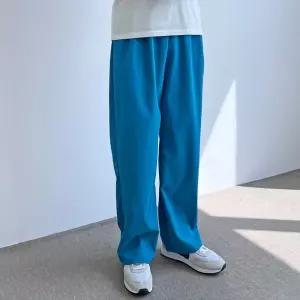 편한 린넨 남자 쿨 원턱 와이드 팬츠 데일리 통바지 남녀공용 여름 총알단 원단 홈웨어