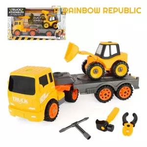레인보우 포크 캐리어 트럭 2종세트장난감 작동완구 미니자동차