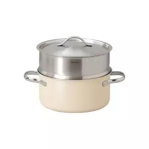 [코스트코]에델코첸 통 3중 냄비 20cm (찜기 포함) - 아이보리