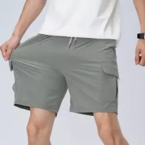 남성 카고반바지 우븐 4부 포켓 스판 런닝 반바지 밴딩4부팬츠 카고 숏팬츠 여름 루트 남자밴 스포츠