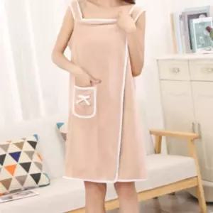 포켓가운 원피스형 극세사 샤워 베이지골프 목욕 타올 타월 여성