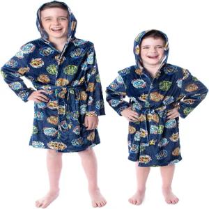 인티모 베이블레이드 버스트 보이즈 스피너 탑 그래픽 플리스 플러시 후드 로브 목욕 가운