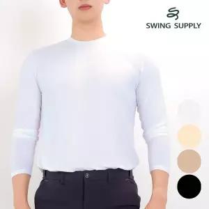 [스윙서플라이] 남성 냉감 쿨링 라운드넥 기능성 자외선차단 골프 이너웨어 W521QT06
