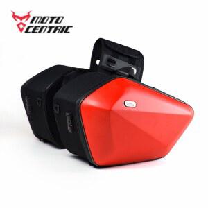 오토바이 안장 가방 여행 캠핑 하드 쉘 모토 크로스 대용량 방수 오토바이 헬멧 사이드 가방 2Pcs