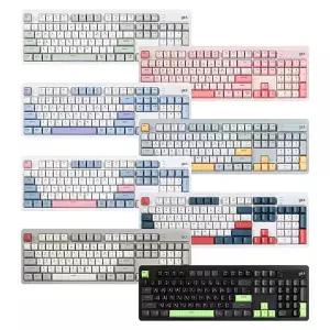 지클릭커 OFFICEPRO WK50 사일런스 M RGB 무소음 방수 무선 블루투스 104키 키보드