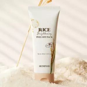 스킨푸드 필오프팩 라이스 브라이트닝 랩핑 마스크