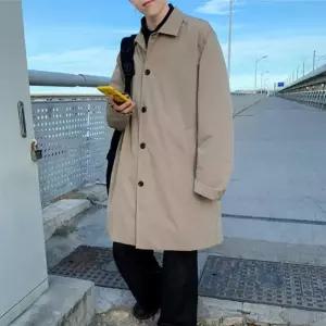 남자 출근 룩 직장인 코디 간절기 트렌치 맥 코트 tEf3+8iwi