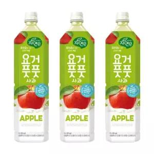 웅진 자연은 요거풋풋 사과 1.5L x 12개음료 과일 과일수 주스 업소 에이드 편의점 아이스수 요거트
