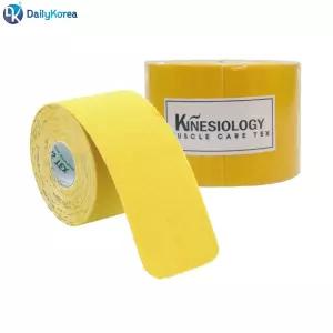 3NS 키네시올로지 근육 테이프 옐로우5cm x 5m 운동/어깨/탄력/스포츠/테이핑/붕대/보호/발목/손목/스킨