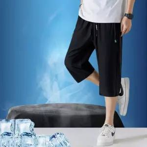 남성 쿨링 스판 트레이닝 7부 반바지 운동복 쿨 아이스 츄리닝