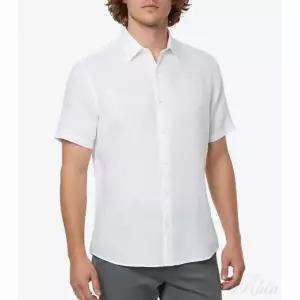 띠어리 어빙 숏슬리브 셔츠 in 릴렉스드 린넨 N0373502 100 릴랙스드 반팔