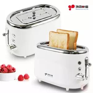 키친아트 레트로 팝업 2구 토스트기 7단 굽기조절 샌드위치 간식메이커 토스터기 아이들 간식 토스트 토스터