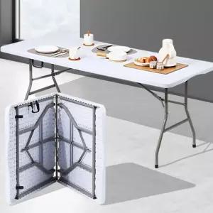 접이식테이블1800 야외피크닉 브로몰딩 철제 플라스틱 야외테이블