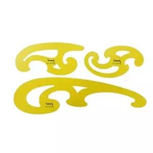 산키스 템플레이트 기타 NO.2015 3매조 운형자 -45993/모형/도면/거치대/제도/세트/목공/산업/측정/삼각