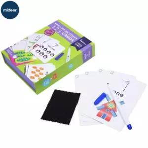 MIDEER 쓰고지우는 활동카드 숫자 (KMD1031)/교구/글자/장난감/보드/학습카드/학습완구/유아/완구/아기