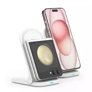 당출 큐 아남 무선 고속충전거치대 갤럭시 플립 충전 받침대