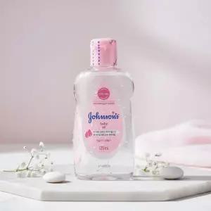 존슨즈 베이비 오일 125ml 베이비파우더향 신생아 바디오일