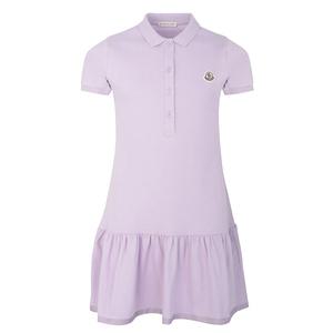 [국내발송] 몽클레르 키즈 폴로셔츠 드레스 원피스 라일락 8I00011 8496F 61A 12A 14A