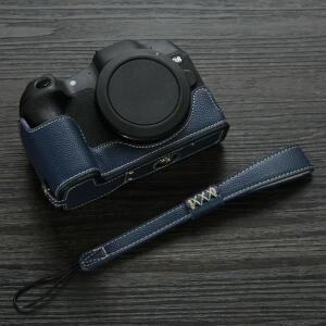 캐논 EOS R8 RP 액세서리용 분실 방지 핸드 스트랩 하프 바텀 케이스 카메라 PU 가죽 베이스 마운트 보호