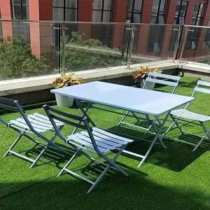 발코니 접이식 테이블 카페 테라스 인테리어 철제탁자