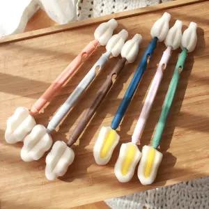 하이비 몽글이 듀얼 젖병솔 젖꼭지솔 텀블러 세척솔 4P세트/양면 세척솔