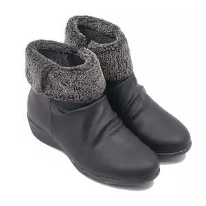 [하프클럽/바니플랫]바니플랫 여성 겨울 방한 털 앵클부츠 BBC84101AN