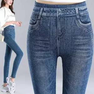 [오노마] ONM 페이크 데님 워싱 레깅스 청바지st 쫄바지 패션바지 (S16079191)