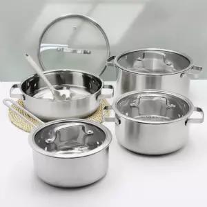 퀸센스 센스 인덕션 냄비 4종 가벼운 스텐 라면 이유식 소스팬 양은냄비 편수 양수 전골 세트 18 20 24cm