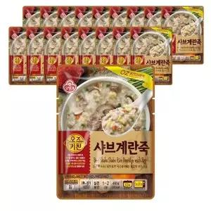 오뚜기 오즈키친 샤브계란죽 450g 간편식 조리식품 계란죽