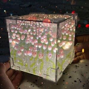 무드등 튤립 큐브 DIY 밝기업그레 랜덤4개 조명 LIGHTLED 침실 리필 데스크톱