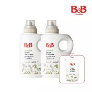 [비앤비][증정] 유아 비건 섬유유연제 용기형 1500ml X2개 (+유연제800ml 증정)