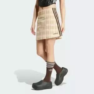 아디다스 코듀로이 타탄 스커트 IX7414