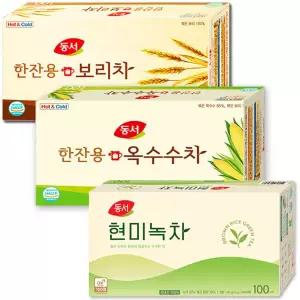 동서 현미녹차 100T+한잔용 옥수수차 100T+한잔용 보리차 100T