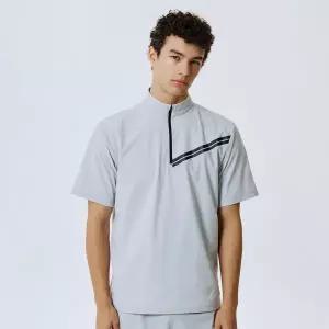 [롯데백화점]스파이더 남성 트리코트 하프집업 아노락 티셔츠 SPJFCNRS201MLGR