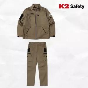 K2 SAFETY PT-A4301(M), JK-A4101(M) 남성전용 팬츠 자켓 세트 밑단 스트링 소매단 밴