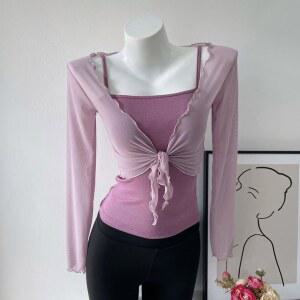 성인 발레복 볼레로 발레코어 레이스 스커트 시스루 레오타드