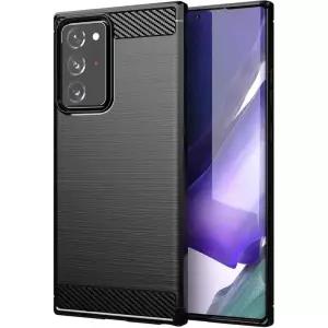 Aikcks 삼성 갤럭시 노트 20 울트라 폰 케이스, 충격 방지, 긁힘 방지 탄소 섬유 재킷, 소프트 TPU, 갤럭시