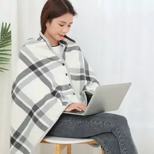 똑딱이 담요 겨울 망토 캠핑 극세사 무릎 담요 사무실 블랭킷 따뜻한 오피스 간절기 케이프 따뜻 패턴